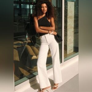 Dynamite Heidi White Flare Jeans